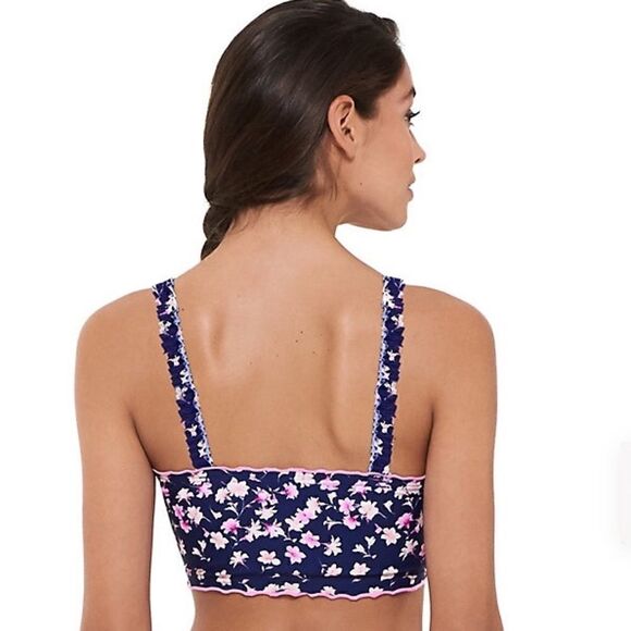 SO Floral Ruffle Trim Longline Bikini Top and Bottom- swimsuit - Picture 13 of 14